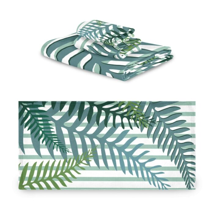 Green Beach Towel