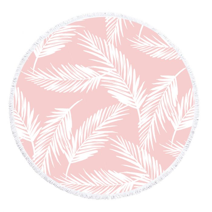 Pink Round Towels