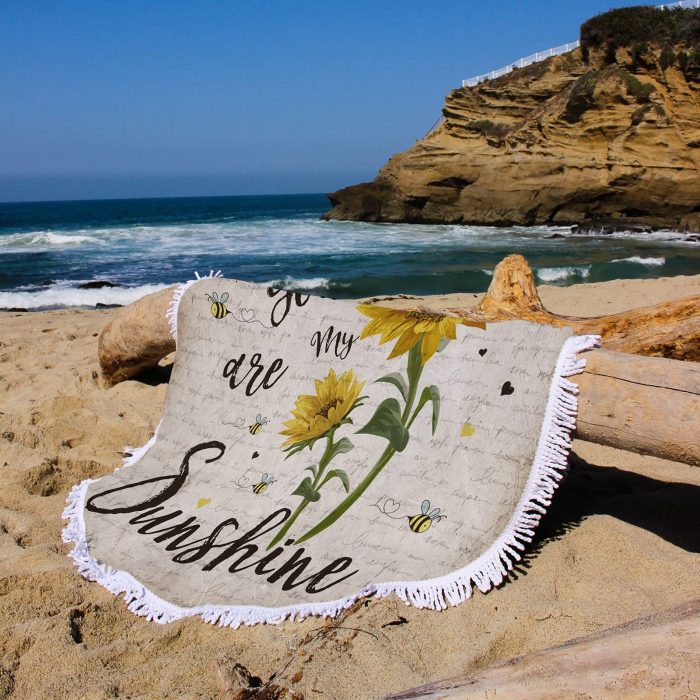circle beach towel