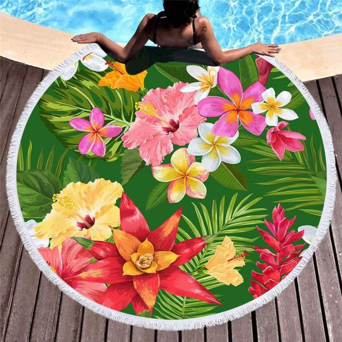 microfiber round beach towels