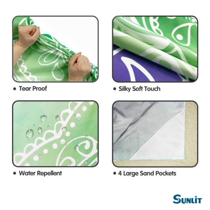 Quick Dry Microfiber Beach Towel Detail