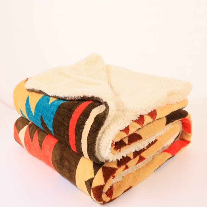 Custom Plush Blankets Folded