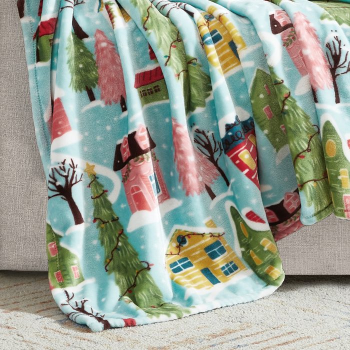 Christmas Personalized Blanket Detail