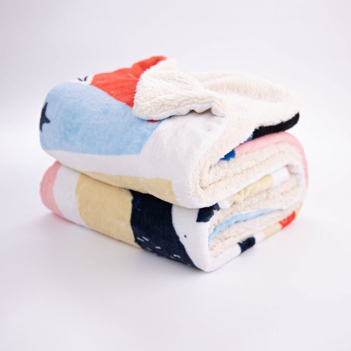 Sherpa Fleece Throw Blanket