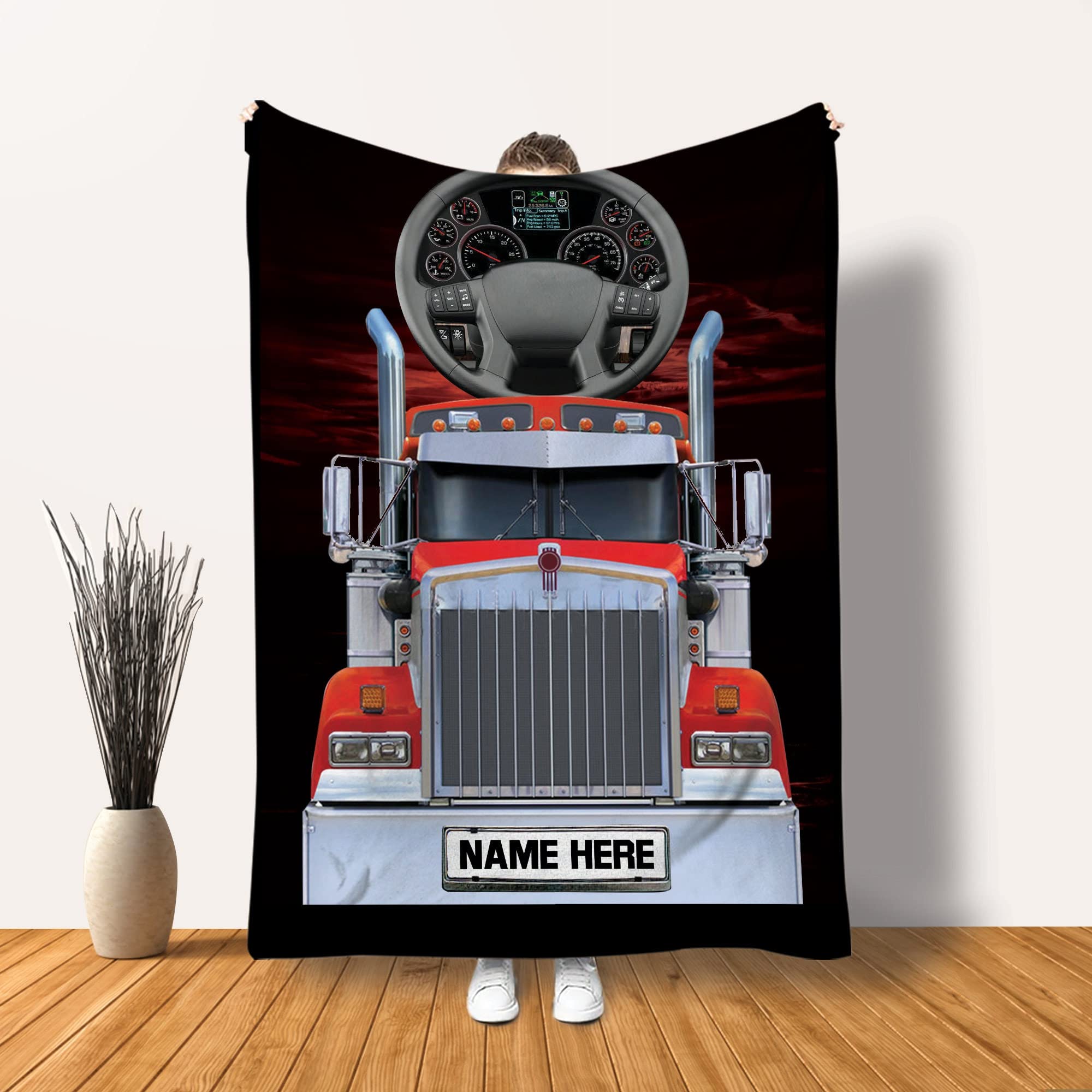 Travel Fleece Throw Blanket