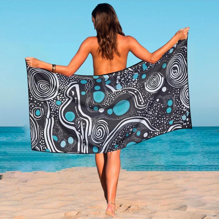 Printing Waffle Sand Beach Towel - Image 2