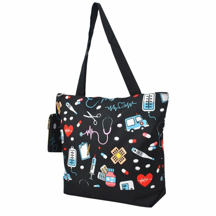 Personalized Water Resistant Tote Bag with Zipper