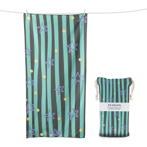 Green Black Stripes Stars