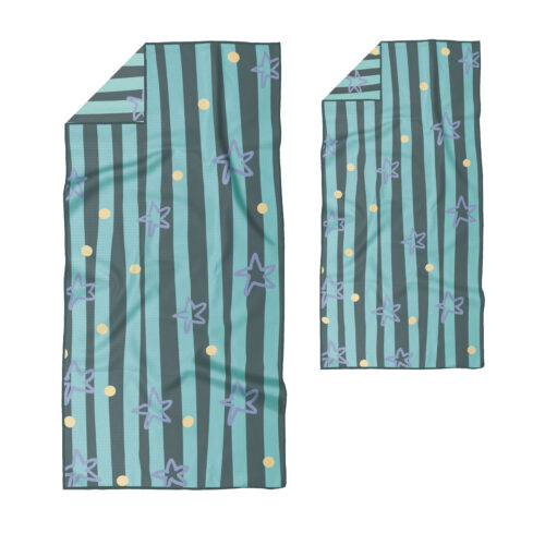 Green Black Stripes Stars
