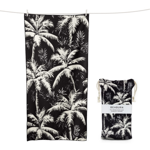 Monochrome Tropical Leaf Silhouette