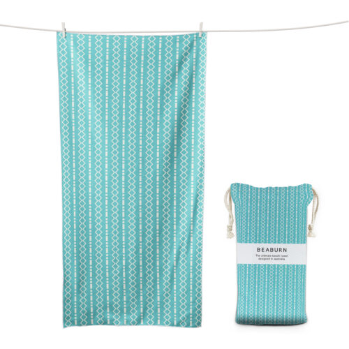 Geometric Aquamarine Stripes