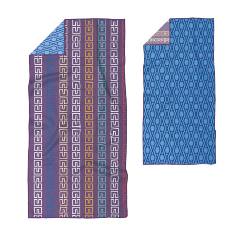 Elegant Purple Chain Geometric