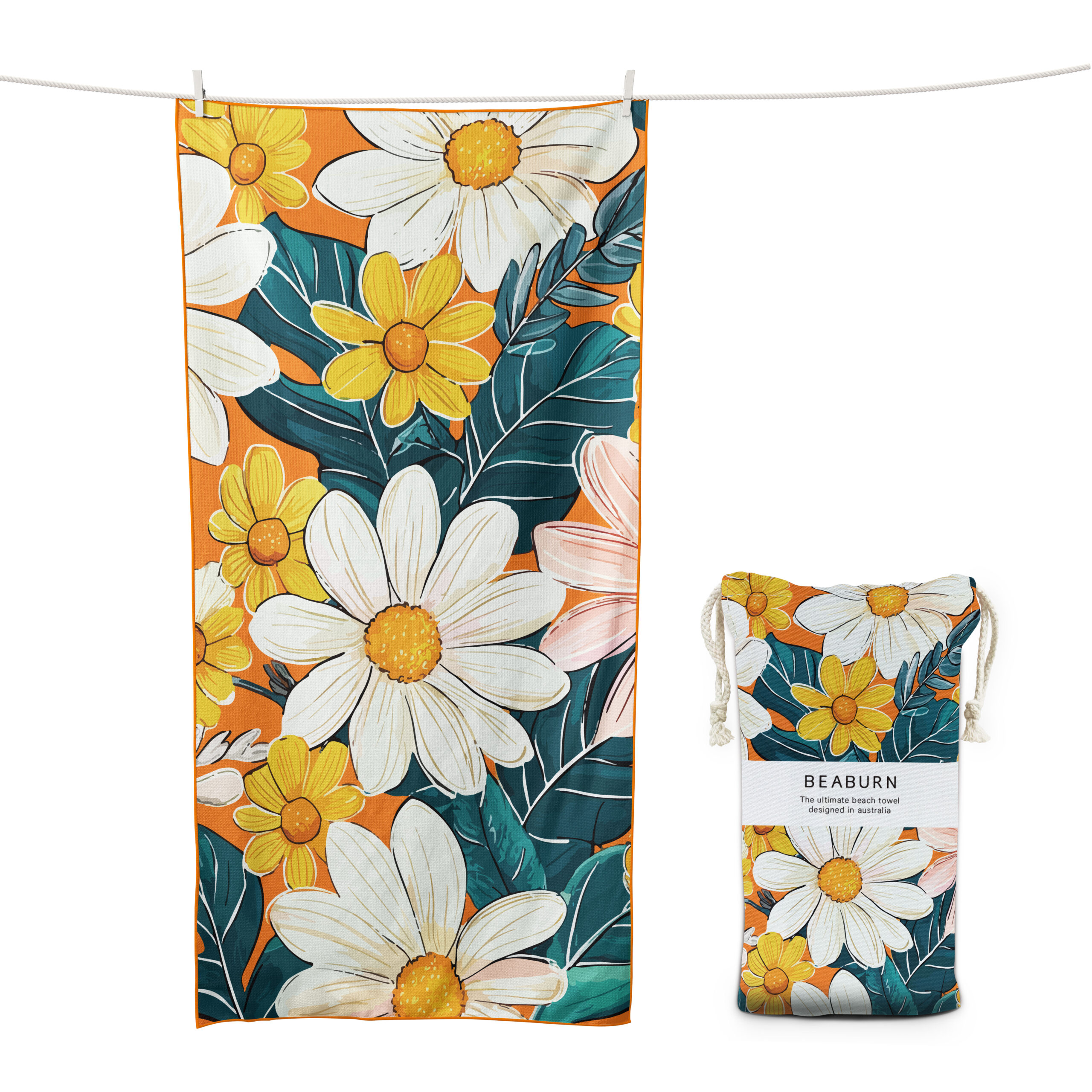 Orange Daisy Floral